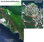 Run the Rock Half Marathon route, Texada Island BC